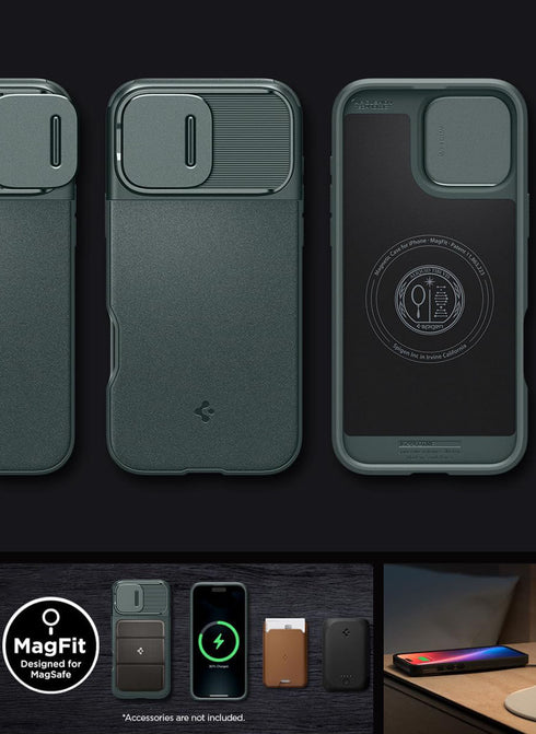 Spigen iPhone 16 Pro MAX Case Optik Armor MAGFIT